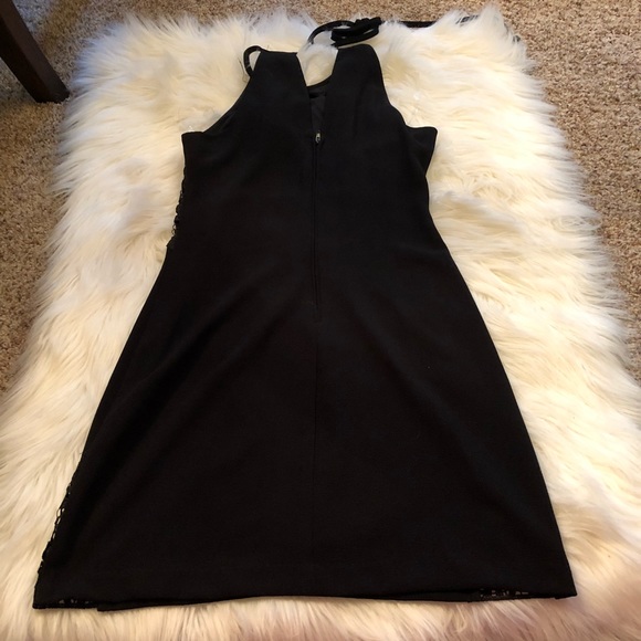 Black halter dress lace side size1 brand:Teeze me - Picture 7 of 8
